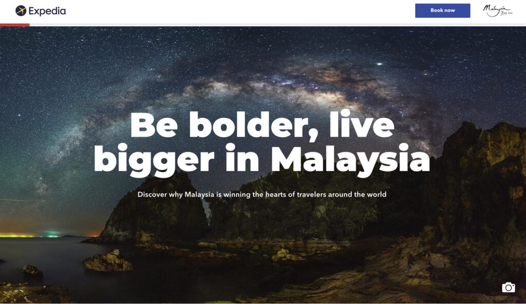 Skyline of Malaysia used in travel marketing campaign 